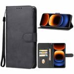 For vivo iQOO 12 Pro Leather Phone Case(Black)