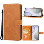 For vivo X60s Leather Phone Case(Brown)