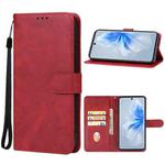 For vivo S18 Pro Leather Phone Case(Red)