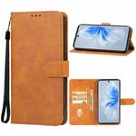 For vivo S18 Pro Leather Phone Case(Brown)