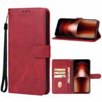 For vivo iQOO Neo9 Leather Phone Case(Red)