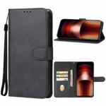 For vivo iQOO Neo9 Leather Phone Case(Black)