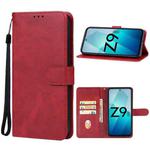 For vivo iQOO Z9 Turbo Leather Phone Case(Red)