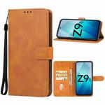 For vivo iQOO Z9 Turbo Leather Phone Case(Brown)