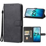 For vivo iQOO Z9 Turbo Leather Phone Case(Black)