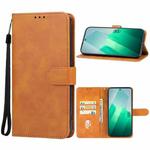 For vivo iQOO Z9 Leather Phone Case(Brown)