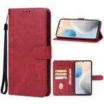 For vivo X60t Pro+ Leather Phone Case(Red)