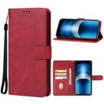 For vivo iQOO Neo9s Pro Leather Phone Case(Red)