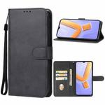 For vivo Y28s Leather Phone Case(Black)