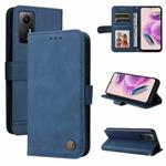 For Xiaomi Redmi Note 12S 4G Skin Feel Life Tree Metal Button Leather Phone Case(Blue)