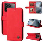 For Xiaomi Redmi K70 / K70 Pro Skin Feel Life Tree Metal Button Leather Phone Case(Red)