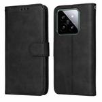 For Xiaomi 14 Classic Calf Texture Flip Leather Phone Case(Black)