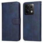 For Xiaomi Redmi Note13 Pro 5G Global Classic Calf Texture Flip Leather Phone Case(Blue)