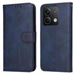 For Xiaomi Redmi Note13 5G Global Classic Calf Texture Flip Leather Phone Case(Blue)