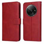 For Xiaomi Redmi A3 Classic Calf Texture Flip Leather Phone Case(Red)