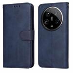 For Xiaomi 14 Ultra Classic Calf Texture Flip Leather Phone Case(Blue)