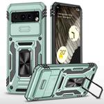 For Google Pixel 8 Pro Armor PC + TPU Camera Shield Phone Case(Alpine Green)