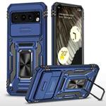 For Google Pixel 8 Pro Armor PC + TPU Camera Shield Phone Case(Navy Blue)