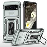 For Google Pixel 8 Pro Armor PC + TPU Camera Shield Phone Case(Grey)