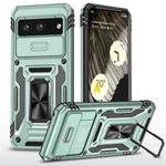For Google Pixel 8 Armor PC + TPU Camera Shield Phone Case(Alpine Green)