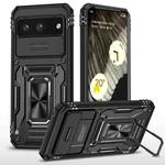 For Google Pixel 8 Armor PC + TPU Camera Shield Phone Case(Black)