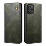 For Xiaomi Redmi Note 12 Turbo / Poco F5 Oil Wax Crazy Horse Texture Flip Leather Phone Case(Dark Green)