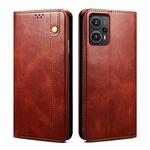 For Xiaomi Redmi Note 12 Turbo / Poco F5 Oil Wax Crazy Horse Texture Flip Leather Phone Case(Brown)