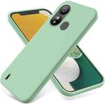 For ZTE Blade L220 Pure Color Liquid Silicone Shockproof Phone Case(Green)