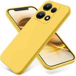 For Infinix Note 30i Pure Color Liquid Silicone Shockproof Phone Case(Yellow)