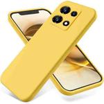 For Infinix Note 30 Pro Pure Color Liquid Silicone Shockproof Phone Case(Yellow)