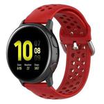 20mm Universal Sport Silicone Watch Band(Red)