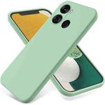 For Itel P40 Pure Color Liquid Silicone Shockproof Phone Case(Green)