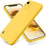 For Nokia C12 / C12 Pro / C12 Plus Pure Color Liquid Silicone Shockproof Phone Case(Yellow)