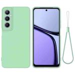 For Realme C65 4G Pure Color Liquid Silicone Shockproof Phone Case(Green)