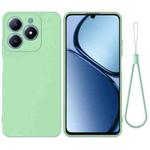 For Realme C61 Global Pure Color Liquid Silicone Shockproof Phone Case(Green)