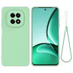 For Realme C63 5G / V60 5G Pure Color Liquid Silicone Shockproof Phone Case(Green)