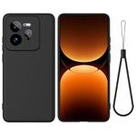 For Realme GT 7 Pro Pure Color Liquid Silicone Shockproof Phone Case(Black)