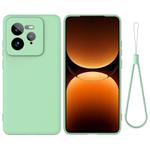 For Realme GT 7 Pro Pure Color Liquid Silicone Shockproof Phone Case(Green)