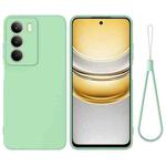 For Realm V70 / V70s 5G Pure Color Liquid Silicone Shockproof Phone Case(Green)