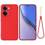 For Realme P3 Ultra 5G Pure Color Liquid Silicone Shockproof Phone Case(Red)