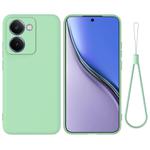 For Realme P3 Ultra 5G Pure Color Liquid Silicone Shockproof Phone Case(Green)