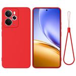 For Realme 14 / 14T 5G Pure Color Liquid Silicone Shockproof Phone Case(Red)