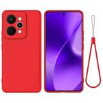 For Realme 15 5G Solid Color Liquid Silicone Dropproof Full Coverage Phone Case(Red)