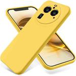 For OPPO Find X6 Pro Pure Color Liquid Silicone Shockproof Phone Case(Yellow)