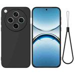 For OPPO Find X8 Pro Pure Color Liquid Silicone Shockproof Phone Case(Black)
