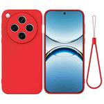 For OPPO Find X8 Pro Pure Color Liquid Silicone Shockproof Phone Case(Red)