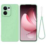For OPPO Reno13 F 4G / 5G Pure Color Liquid Silicone Shockproof Phone Case(Green)