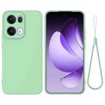 For OPPO Reno13 Pro 5G Global Pure Color Liquid Silicone Shockproof Phone Case(Green)