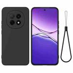 For OPPO F29 Pro 5G Pure Color Liquid Silicone Shockproof Phone Case(Black)