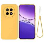 For OPPO F29 Pro 5G Pure Color Liquid Silicone Shockproof Phone Case(Yellow)